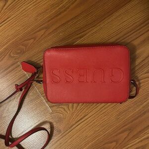 Guess Red Heart Charm Bag